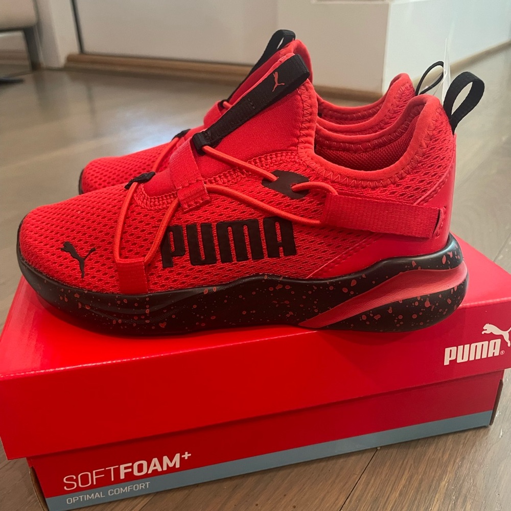 Kids Red Rift Slip On Speckle